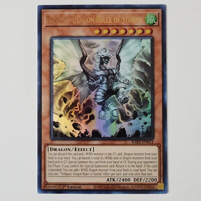 Tempest, Dragon Ruler of Storms - RA03-EN011 - NM - Ultra Rare - 1st ed - Yugioh-image