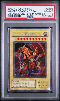 Yugioh Card PSA 8 Winged Dragon of RA G4-03 Japanese GBA Promo-image