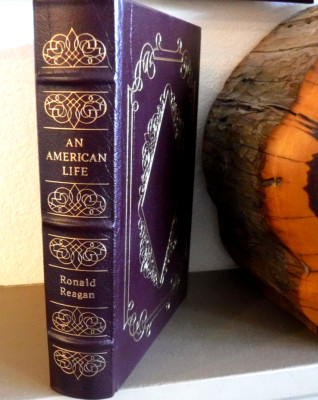Vtg 1992 Easton Press AN AMERICAN LIFE by Ronald Reagan  Presidents Lib w/ Notes-image