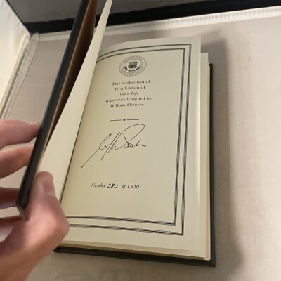 SIGNED EASTON PRESS Get A Life by William Shatner First Edition Leather Bound-image
