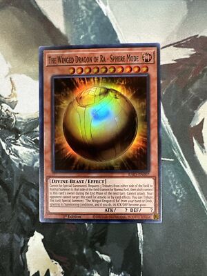 Yugioh The Winged Dragon of Ra - Sphere Mode Super Rare RA01-image