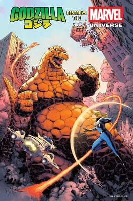 Godzilla Destroys The Marvel Universe #1 Thing Zilla CVR (PRESALE 07/16/2025)-image