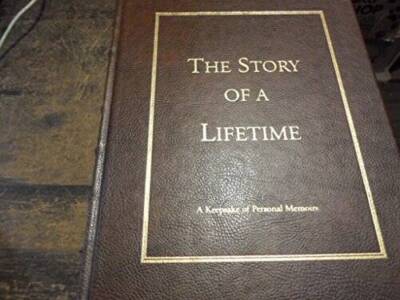 The Story of a Lifetime: A Keepsake of Personal Memoirs - Leather Bound - GOOD-image