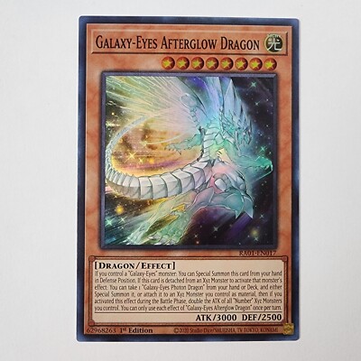 Galaxy-Eyes Afterglow Dragon -  RA01-EN017 - Super Rare - NM - First Ed - Yugioh-image