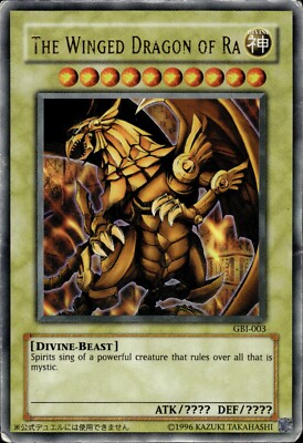 The Winged Dragon Of Ra - Ultra Rare GBI-003 - DMG. - YuGiOh-image