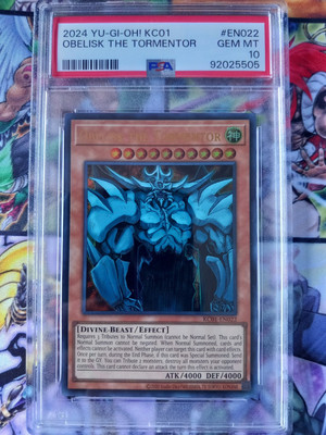 PSA 10 Yugioh Obelisk the Tormentor KC01-EN022 25th Anniversary Kaiba English-image
