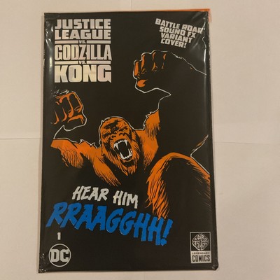 Justice League vs Godzilla vs Kong #1 Kong Roar Sound FX Variant Polybagged-image