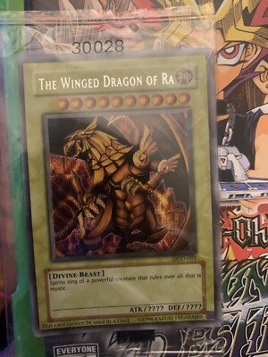 2003 YU-GI-Oh! GBI-003 the Winged Dragon of Ra Game Boy Advance Ultra Rare PSA 7-image