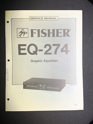 Fisher EQ-274 Service Manual Graphic Equalizer Original-image