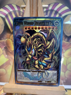 Toon Winged Dragon Of Ra ACG Waifu Card Holo Anime Yug Cards-image