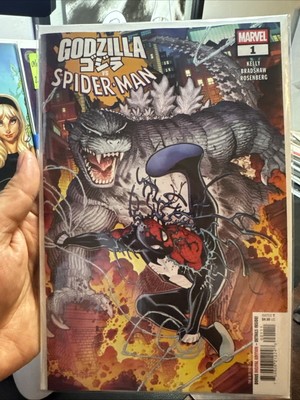 Godzilla vs Spider-man #1 main cover Marvel 2025 NM/NM--image