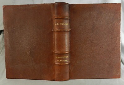 French -  SAINTE LYDWINE DE SCHIEDAM by Joris-Karl Huysman- Leather Bound/Vellum-image