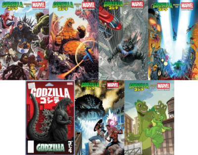 GODZILLA DESTROYS THE MARVEL UNIVERSE #1 (7 BOOK VARIANT SET) - PRESALE 7/16/25-image