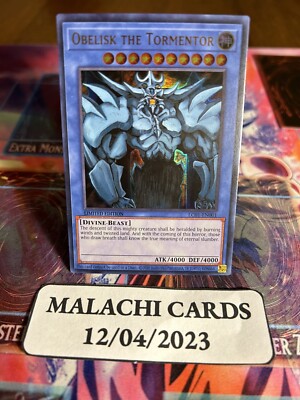 Yugioh x1 Obelisk the Tormentor LC01-EN001 Ultra Rare Limited Ed (Near Mint!)-image