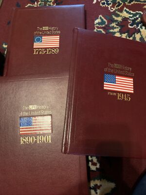 THE LIFE HISTORY OF THE UNITED STATES 3 volumes 1775-89,1890-1901,45,Illustrated-image