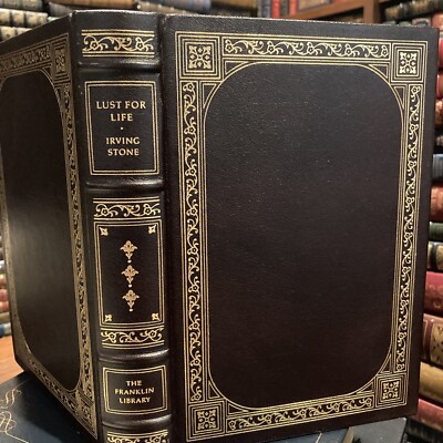 Franklin Library: SIGNED 60: VINCENT VAN GOGH: STONE: DUTCH ARTIST: STARRY NIGHT-image