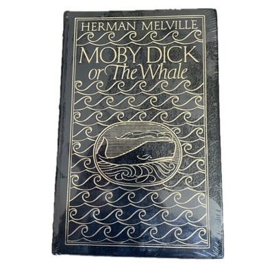 MOBY DICK THE WHALE BY HERMAN MELVILLE EASTON PRESS LEATHER COLLECTORS -image