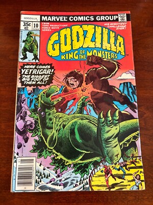 Godzilla King Of The Monsters # 10 VF- Marvel Comic Book Dinosaur 10 J300-image
