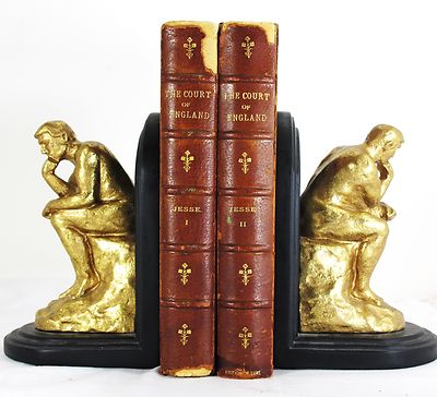 MEMOIRS OF THE COURT OF ENGLAND DURING THE STUARTS 2 VOLS JOHN H JESSEE LEATHER-image