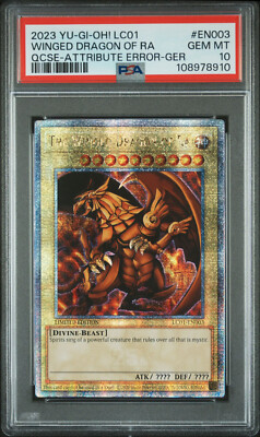 PSA 10 Winged Dragon of Ra LC01 QCR PSA 10 Attribute Error GER-image