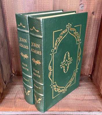 Easton Press 2-Vol JOHN ADAMS by Page Smith Library Presidents Leather Gilt 1988-image