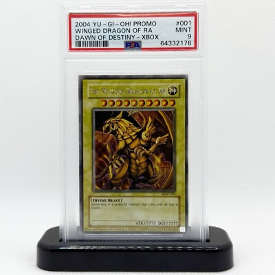 2004 YuGiOh The Winged Dragon Of Ra DOD-001 PSA 9 Dawn Of Destiny Promo-image