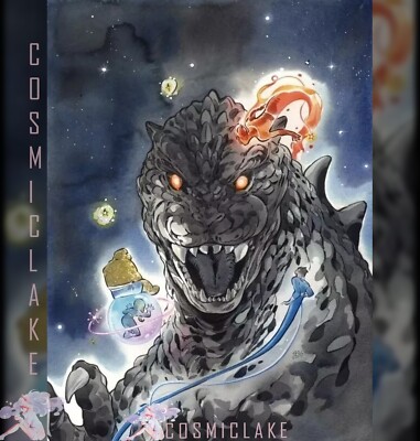 GODZILLA VS. FANTASTIC FOUR #1 PEACH MOMOKO 1:00 RATIO VARIANT PRESALE 3/26 ☪-image
