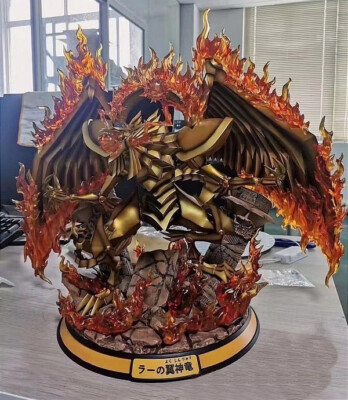 Yu-Gi-Oh The Winged Dragon of Ra Statue Resin Fire Phenix Studio Original 47cm-image