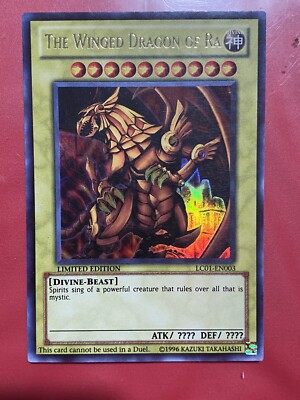 Yugioh Card - THE WINGED DRAGON OF RA - LC01-EN003-Limited Ed-Near Mint-image