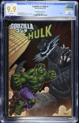 Godzilla vs Hulk #1 McGuinness Foil Variant CGC 9.9 Mint not 9.8 Gorgeous Gem-image