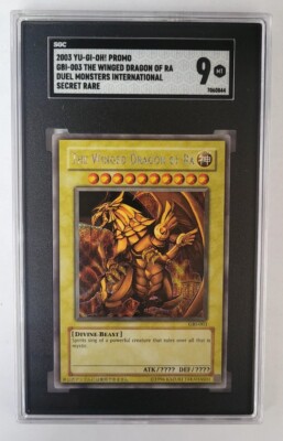 The Winged Dragon Of Ra GBI-003 Secret Rare SGC 9 MINT! Yugioh!-image