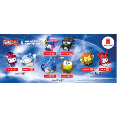 Yu-Gi-Oh! x Hello Kitty and Friends McDonalds Happy Meal Plushies (Brand New)-image