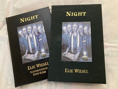 Easton Press NIGHT, Elie Wiesel, signed, 2012, #28/850 limited edition, like-new-image