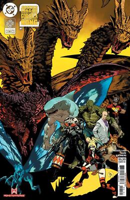 JUSTICE LEAGUE VS GODZILLA VS KONG 2 #1 (OF 7) CVR B DAN MORA CARD STOCK VAR PRE-image