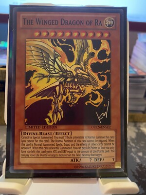 The Winged Dragon of Ra ORCS-ENSE2 Super Rare Limited Edition LP Yugioh -image