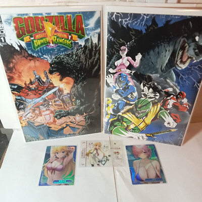 Godzilla vs. Mighty Morphin Power Rangers II #1 VARIANT SET + 3 GODDESS STORY HO-image