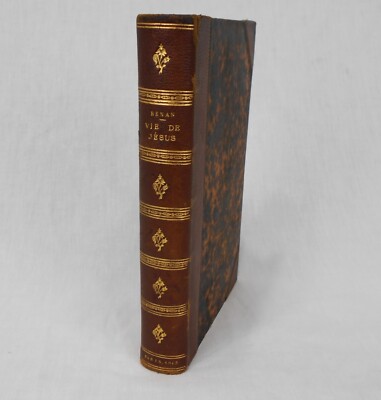 1863  Antique French Book Vie de Jesus  Ernest Renan Michel Levy LIFE OF JESUS-image