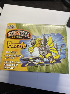 GODZILLA ORIGINS MECHA KING GHIDORAH 100 PIECE PUZZLE 24” By 36”-image