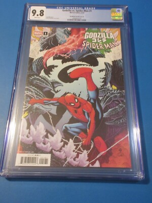 Godzilla vs Spider-man #1 Bradshaw H Variant CGC 9.8 NM/M Gorgeous Gem Wow-image