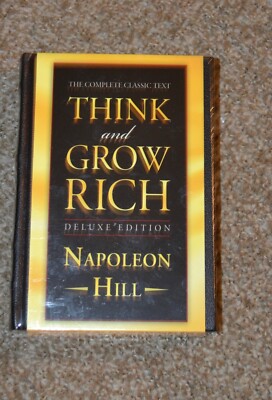 THINK AND GROW RICH by Napoleon Hill Vegan Leather Bound Deluxe Edition *Sealed*-image