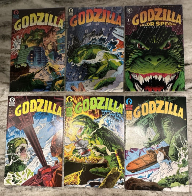 GODZILLA #1-5 OF 6 (1988) DARK HORSE COMICS 1,2,3,4,5  GODZILLA COLOR SPECIAL-image