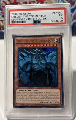 2016 Yu-Gi-Oh Obelisk The Tormentor ENS02 PSA 5-image