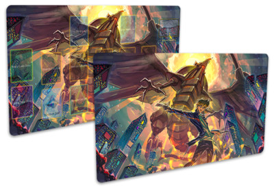 No.3437 Yugioh TCG Custom Playmat Jonouchi Katsuya The Winged Dragon Of Ra-image