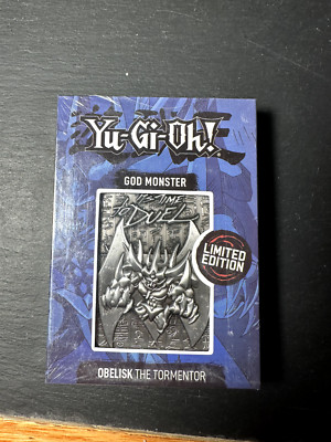 Yu-Gi-Oh! Obelisk the Tormentor Limited Edition Embossed Metal Card - Sealed-image