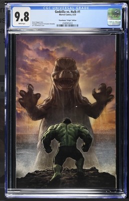Godzilla vs Hulk #1 Stonehouse 1:100 Virgin Variant CGC 9.8-image