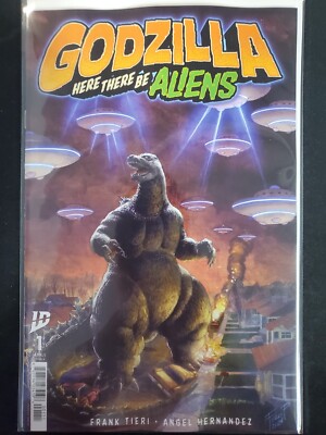 Godzilla Here There Be Aliens #1 A Cvr IDW 2025 VF/NM-image
