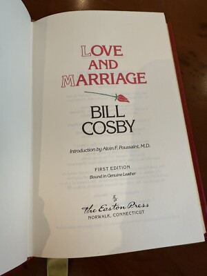 Easton Press LOVE AND MARRIAGE Bill Cosby Signed 1st Edition 1989-image