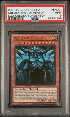 Yu-Gi-Oh! TCG Obelisk the Tormentor Egyptian God Deck PSA 9-image