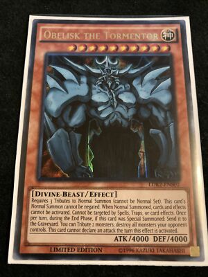 Yugioh! Obelisk the Tormentor 🔥 Ultra Rare! Near Mint Limited Edition -image