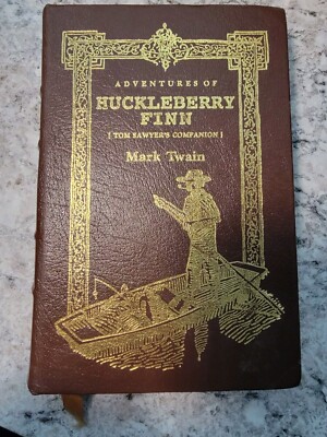 Easton Press Mark Twain Huckleberry Finn 1994 Collector's Edition Leather 22K-image